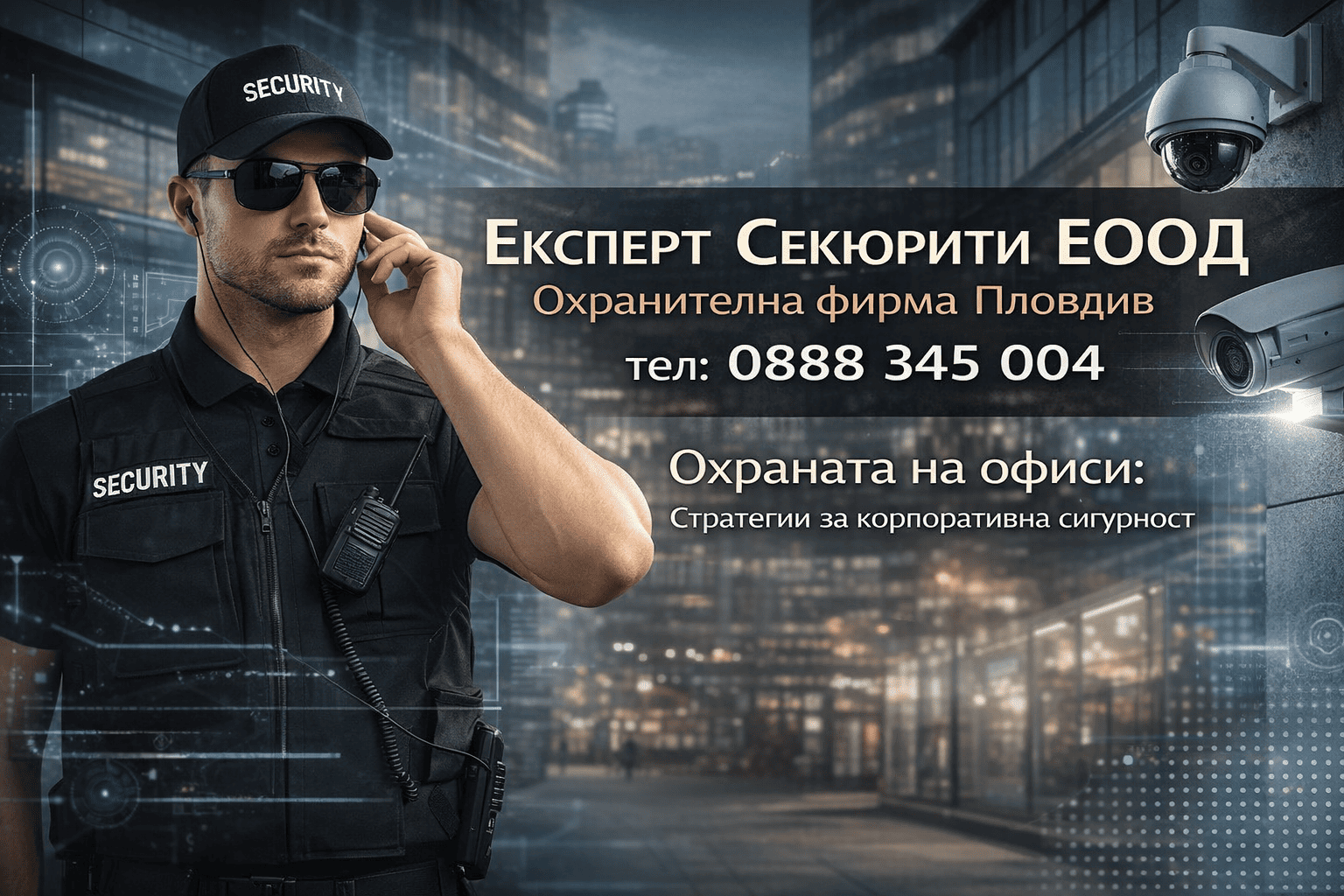 Охрана на офиси Пловдив | expertsecurity.bg